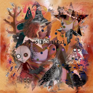 Art Journaling-Monthly Muse -October-Week#2-Frizzy Hair...Don't Care