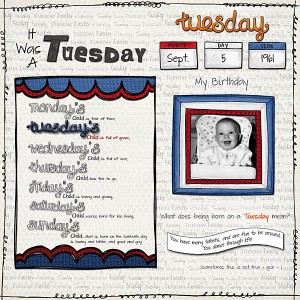 Tuesday's child