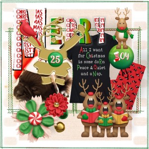 Technique Scrap-November-Large Letter/Words-Humbug!