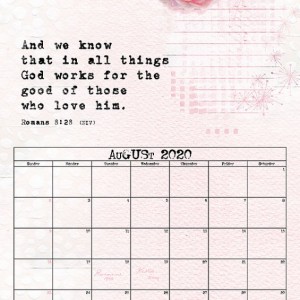 August 2020 Calendar