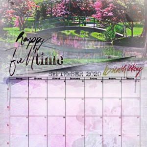 Calendar September 2020 - Happy Falltime