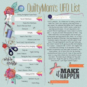 QuiltyMom's UFO List