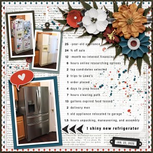 MOC 8 : Day 13 : 1 shiny new refrigerator
