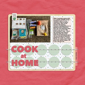 Day 25 Lay Flat Photo: Cook at Home