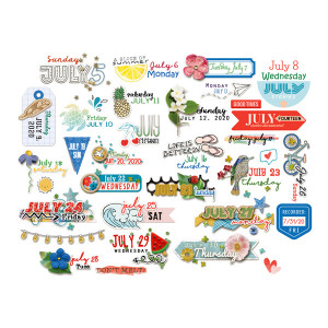 July Sticker Sheet - just stickers