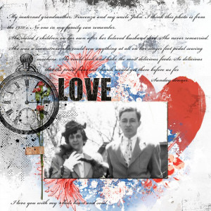 Lynn Grieveson July Challenge Old Photo Grandma Vincenza And Uncle John Take 2