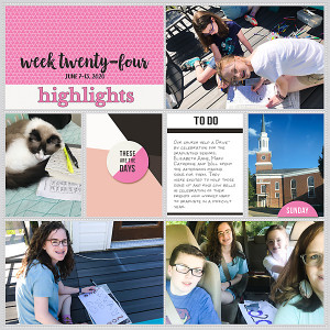 Project Life 2020 Week 24 - Left