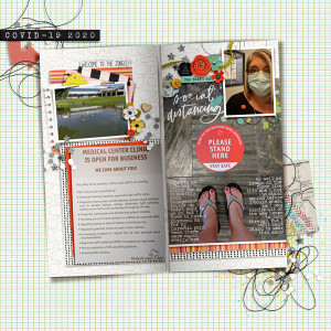 Please Stand Here - Travelers Notebook Spread