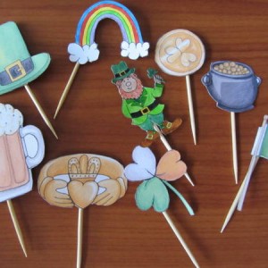 Lucky Cupcake Toppers