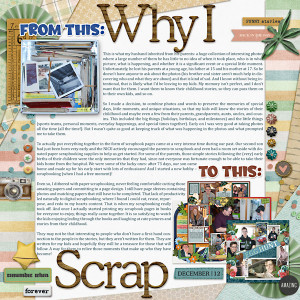 MOC 9 JANUARY 2: Why I Scrap