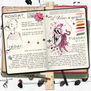 MOC 12 Diary Art Journaling