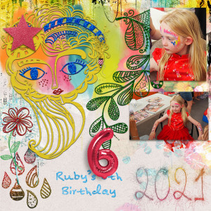 MOC 9  Day 16 Doodle face art