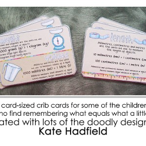 Numeracy crib cards