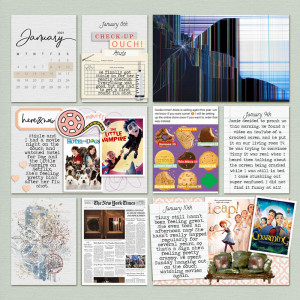 January 9 - 16 Project Pages (Left)