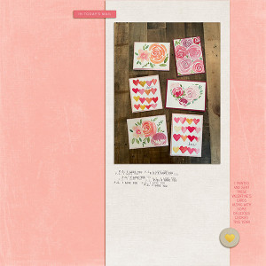 Watercolor Valentine Cards