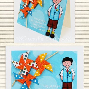 Pinwheel Card - Boy