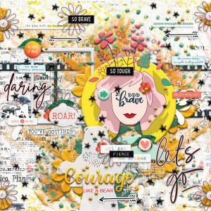 Scraplift Challenge-April 2021-JenEm-Always Be Brave