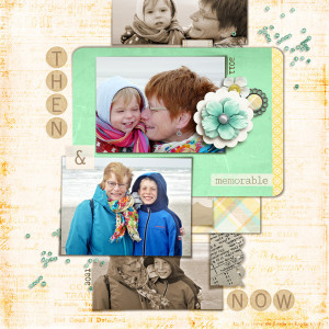 Then & Now - Grandma & Grandson