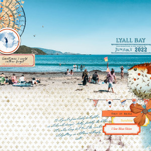 MOC 10 day 4: Blended photo: Lyall Bay