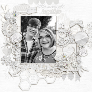 little moments together [MOC10 January 18: All Black or All White with B&W Photo]