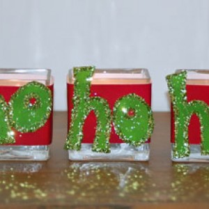 Ho Ho Ho Candle Holders