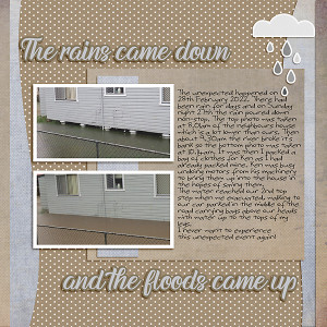 The rains came down
