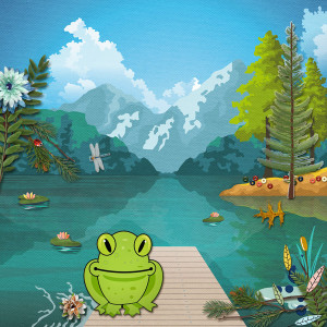 Pin The Fly On The Frog Game