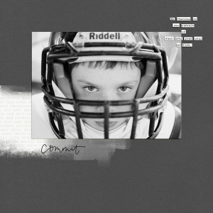 Heath in helmet