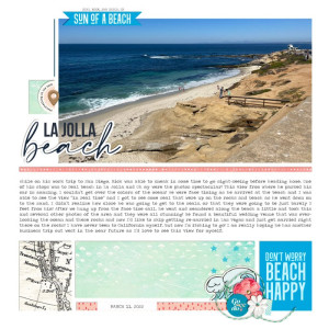 MOC 11 - Day 9 - Travel Related - La Jolla Beach