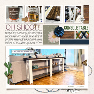 Day 16 -Built Console Table page 2