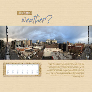 What the weather?