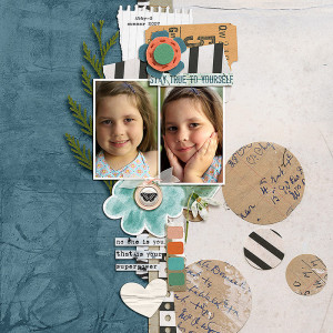 Be True to Yourself- Scrap Gals Make It March- Day 15