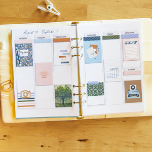 August/Sept weekly planner (hybrid)