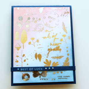 Best of Luck card