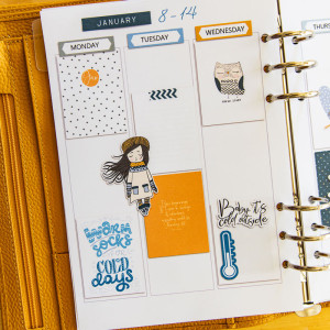 January 8 Planner (hybrid) left