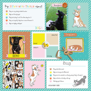 Feb 24 Journaling Challenge: 10 Favs About Dogs