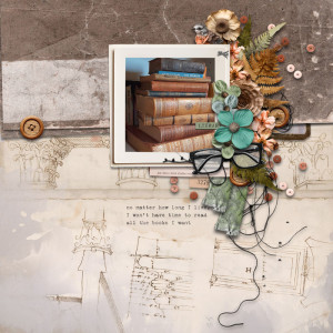 Nine Stacked Books