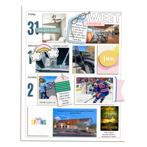 Week 22 Memory Planner - Right page
