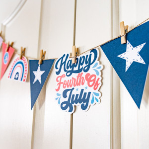 4th of July Bunting Close-up (hybrid)
