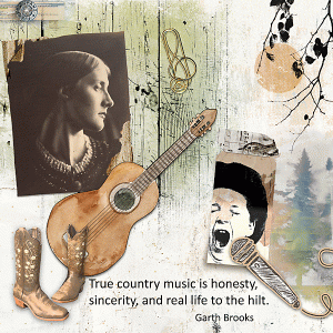 Art Journal Challenge Wk 3 - Country Music