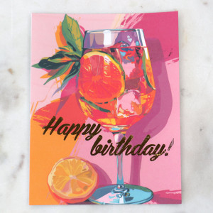 Happy Birthday foiled card 1
