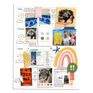Week 25 Memory Planner - Right page