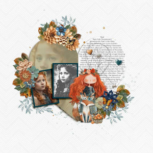 Red fiery hair
