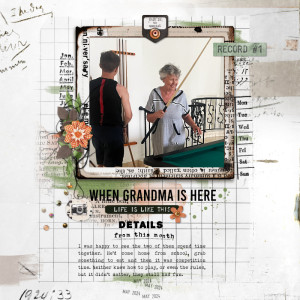 With grandma