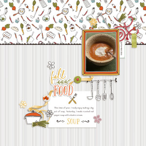 Sept 24 Scraplift Challenge: Fall Food