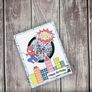 Superhero Shaker Card