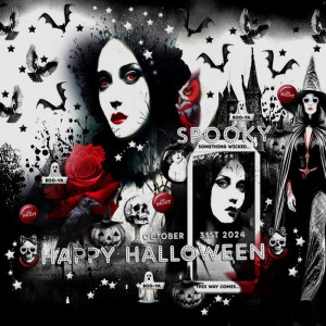 Lynn Grieveson-B&W Challenge-October 2024-Haunted Holiday