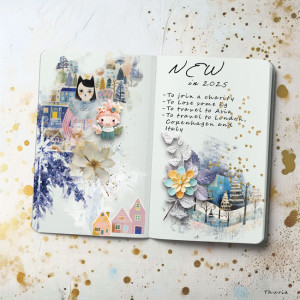 2025 01 Art journaling - Something new