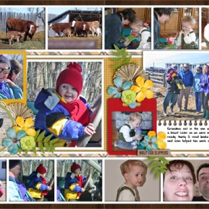 Farmyard Fun (double page)
