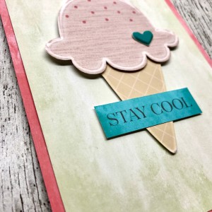 Ice cream card 1 - close up